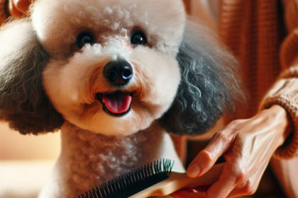 An image illustrating Cómo cepillar a un Poodle sin hacerle daño