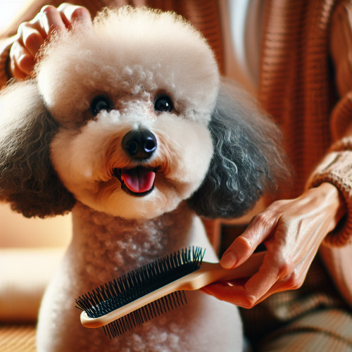 An image illustrating Cómo cepillar a un Poodle sin hacerle daño