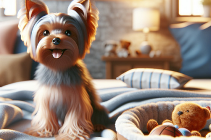 An image illustrating Qué hacer si tu Yorkshire Terrier sufre ansiedad por separación