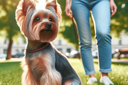 An image illustrating Trucos fáciles para enseñar obediencia a tu Yorkshire Terrier