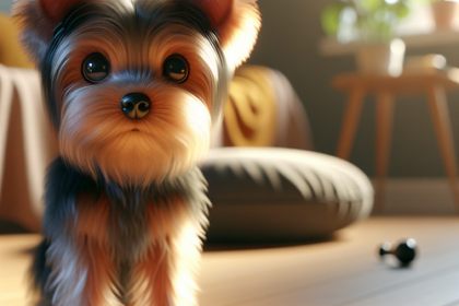 An image illustrating Por qué tu Yorkshire Terrier se asusta con los ruidos