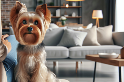 An image illustrating Cómo evitar que tu Yorkshire Terrier salte sobre las visitas