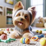 An image illustrating Qué juguetes ayudan al entrenamiento del Yorkshire Terrier