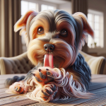 An image illustrating Por qué tu Yorkshire Terrier se lame las patas constantemente