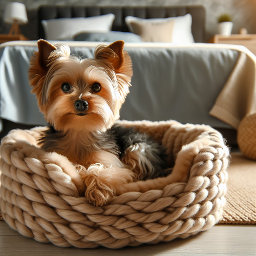 An image illustrating Cómo enseñar a un Yorkshire Terrier a no subirse a la cama