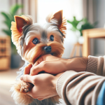 An image illustrating Qué hacer si tu Yorkshire Terrier muerde tus manos al jugar