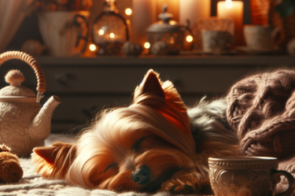 An image illustrating Cómo lograr que tu Yorkshire Terrier no ladre en la noche