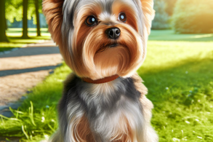 An image illustrating Cómo enseñar a tu Yorkshire Terrier a quedarse quieto