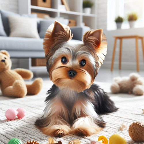 An image illustrating Qué hacer si tu Yorkshire Terrier destruye cosas cuando está solo