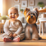 An image illustrating Yorkshire Terrier y bebés - cómo presentarlos correctamente