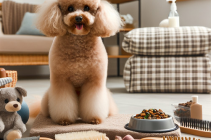 An image illustrating Poodle adulto cuidados y alimentación según su edad