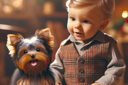 An image illustrating Yorkshire Terrier y bebés - cómo presentarlos correctamente