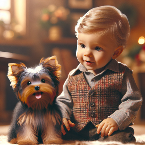 An image illustrating Yorkshire Terrier y bebés - cómo presentarlos correctamente