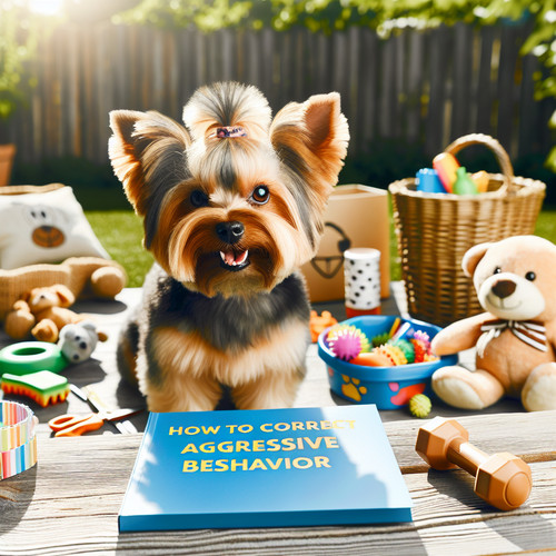 An image illustrating Cómo corregir comportamientos agresivos en Yorkshire Terrier
