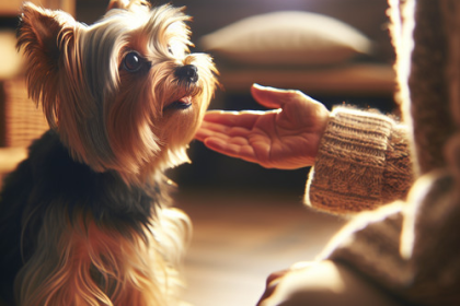 An image illustrating Por qué los Yorkshire Terrier son tan apegados a sus dueños