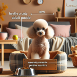 An image illustrating Poodle adulto cuidados y alimentación según su edad