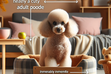 An image illustrating Poodle adulto cuidados y alimentación según su edad