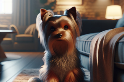 An image illustrating Qué señales muestran estrés en tu Yorkshire Terrier