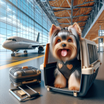 An image illustrating Cómo viajar en avión con un Yorkshire Terrier desde Chile