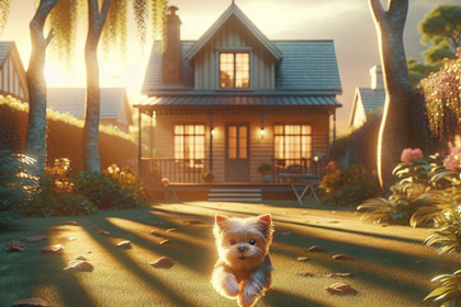 An image illustrating Qué hacer si tu Yorkshire Terrier se escapa del patio