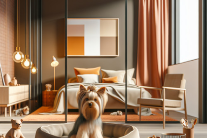 An image illustrating Cómo crear un espacio tranquilo para tu Yorkshire Terrier en casa