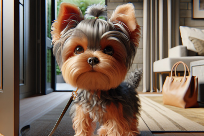 An image illustrating Qué hacer si tu Yorkshire Terrier no quiere salir a pasear