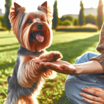 An image illustrating Cómo enseñar trucos divertidos a tu Yorkshire Terrier