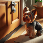 An image illustrating Qué hacer si tu Yorkshire Terrier ladra cuando suena el timbre