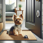 An image illustrating Qué hacer si tu Yorkshire Terrier ladra cuando suena el timbre