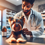 An image illustrating Cómo preparar a tu Yorkshire Terrier para visitas a la veterinaria