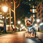 An image illustrating Yorkshire Terrier y paseos nocturnos - consejos de seguridad