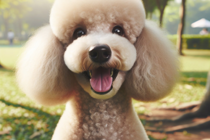 An image illustrating Poodle adulto cuidados y alimentación según su edad