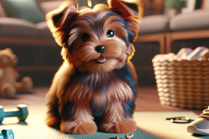 An image illustrating Cómo mantener una rutina estable para Yorkshire Terrier cachorros