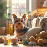 An image illustrating Cómo preparar a un Yorkshire Terrier para quedarse solo el fin de semana