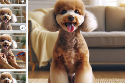 An image illustrating Poodle adulto cuidados y alimentación según su edad