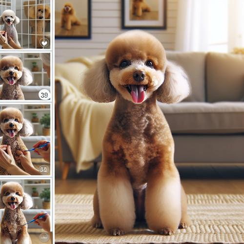 An image illustrating Poodle adulto cuidados y alimentación según su edad