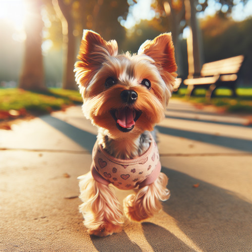 An image illustrating Qué rutinas ayudan a Yorkshire Terrier mayores a mantenerse activos