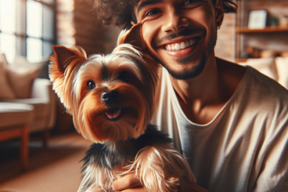 An image illustrating Qué señales muestran que tu Yorkshire Terrier confía en ti