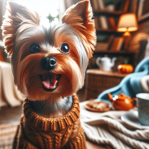 An image illustrating Qué hacer si tu Yorkshire Terrier se orina de emoción
