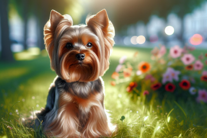 An image illustrating Cómo enseñar a tu Yorkshire Terrier a quedarse quieto para fotos