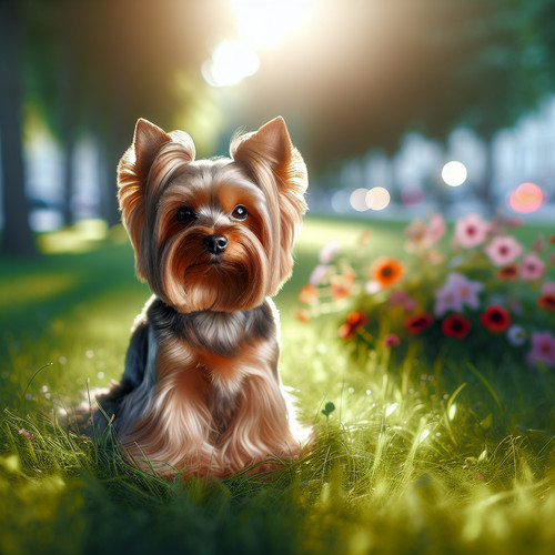 An image illustrating Cómo enseñar a tu Yorkshire Terrier a quedarse quieto para fotos