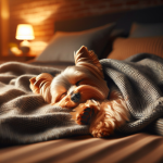 An image illustrating Qué rutinas nocturnas ayudan a que tu Yorkshire Terrier duerma mejor