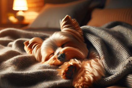 An image illustrating Qué rutinas nocturnas ayudan a que tu Yorkshire Terrier duerma mejor
