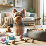 An image illustrating Cómo adaptar la rutina del Yorkshire Terrier si trabajas fuera todo el día