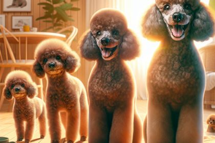 An image illustrating Poodle adulto cuidados y alimentación según su edad