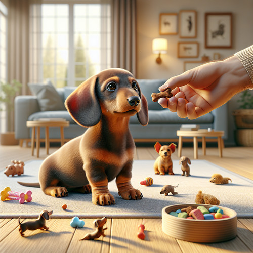 An image illustrating Cómo entrenar a un Dachshund cachorro en casa