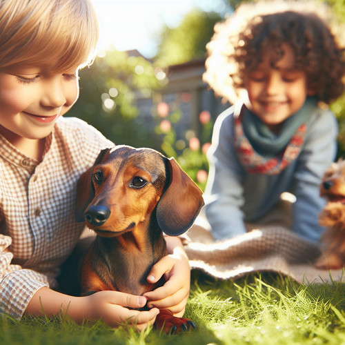 An image illustrating Los Dachshund y su relación con los niños lo que debes saber