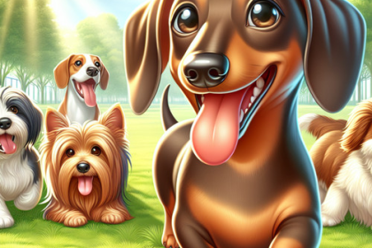 An image illustrating Tips para socializar a tu Dachshund con otros perros