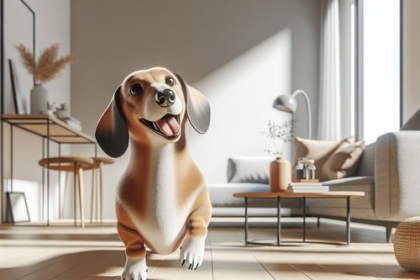 An image illustrating Qué necesita un Dachshund para vivir en departamento