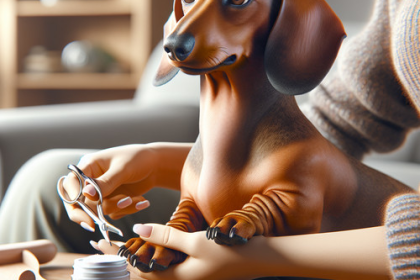 An image illustrating Cómo cortar las uñas de tu Dachshund sin estrés